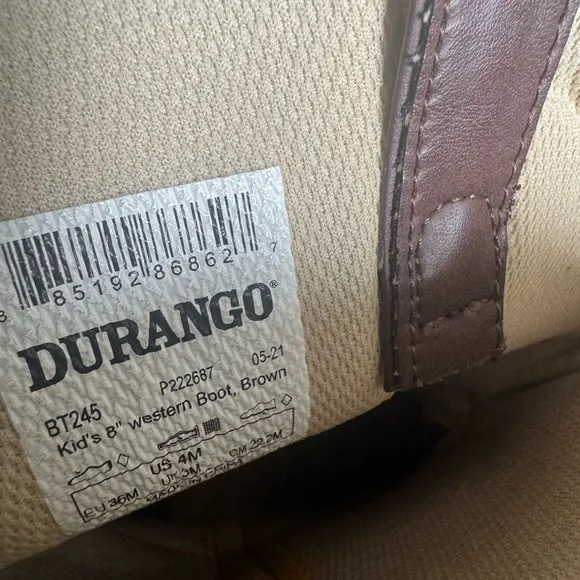 Durango Brown and Blue Western Boots with Patriotic Design