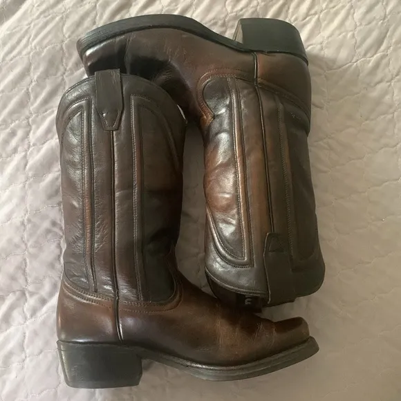 DURANGO Brown Western Boots Size 8D