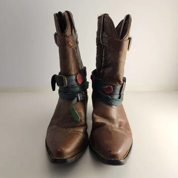 Durango Crush brown pointed toe boots