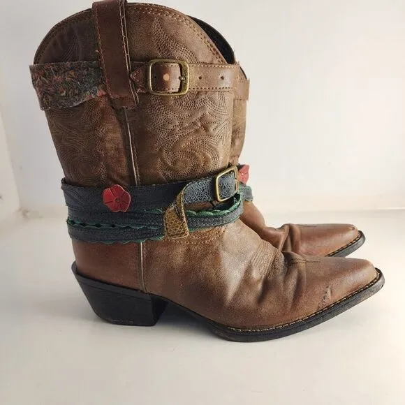 Durango Crush brown pointed toe boots