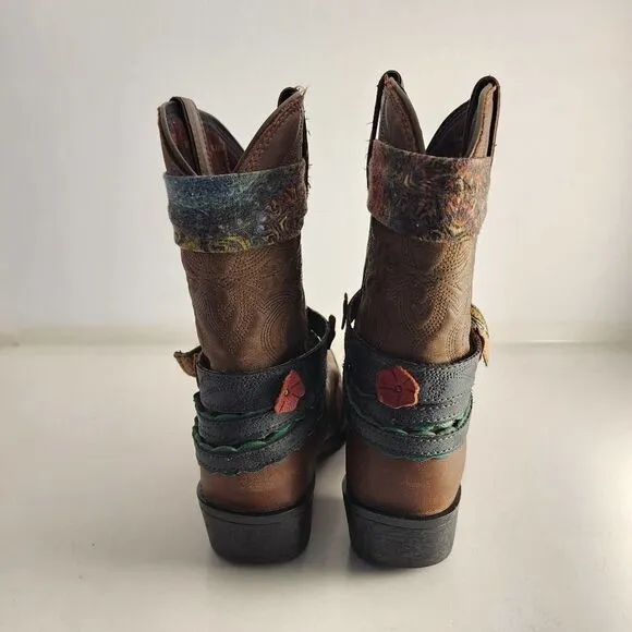 Durango Crush brown pointed toe boots