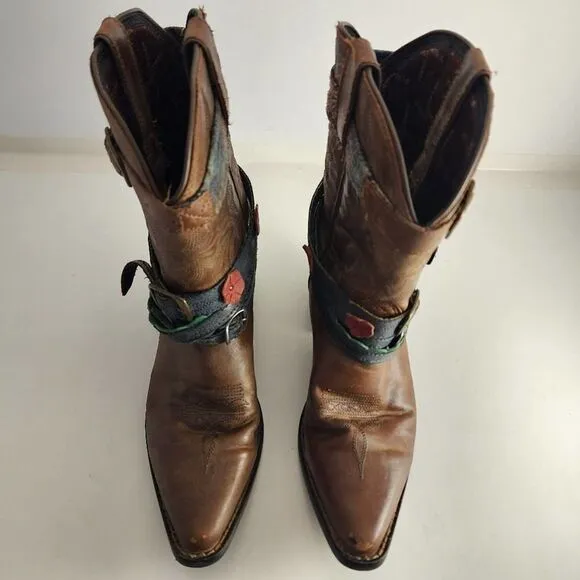 Durango Crush brown pointed toe boots