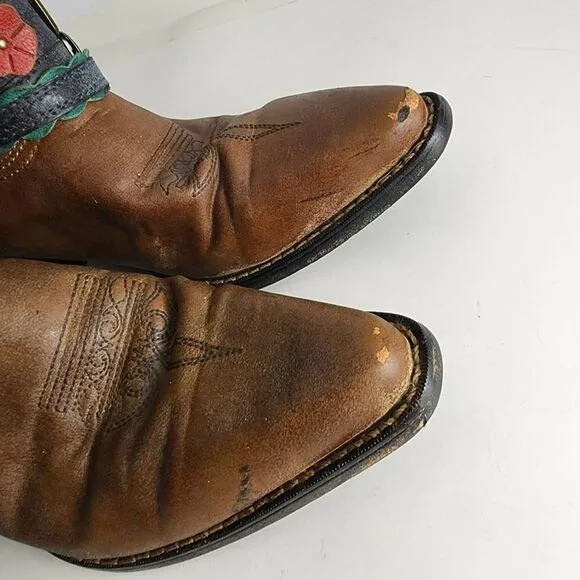 Durango Crush brown pointed toe boots