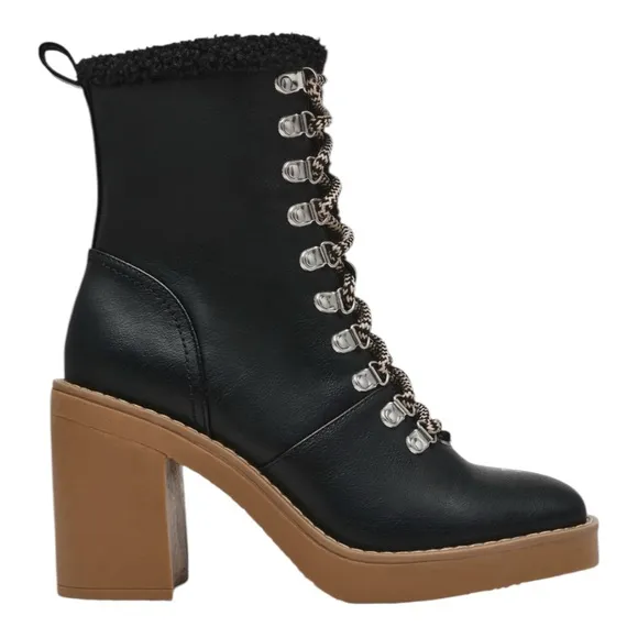 DV by Dolce VitaCarmen FauxShearling LinedBootie Black (Women) Size 8