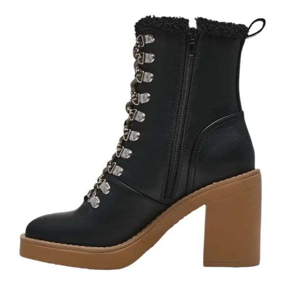 DV by Dolce VitaCarmen FauxShearling LinedBootie Black (Women) Size 8