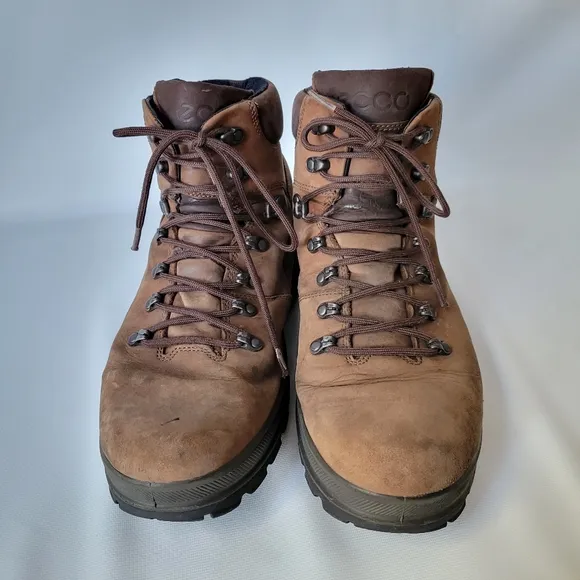 ECCO HydoMax Vegetable Tanned Hiking Boots Mens Sz 13