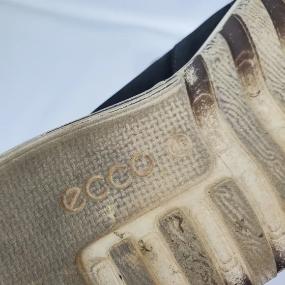 ECCO Mens Leather Lace Up Sneakers