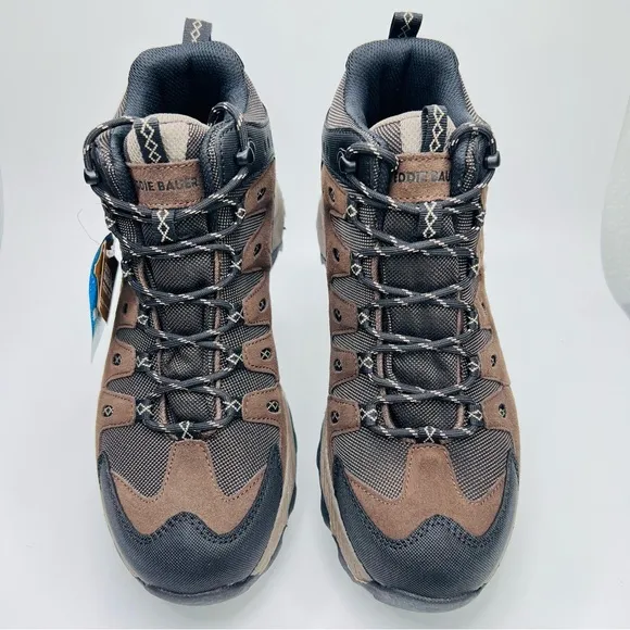 Eddie Bauer Maple Ridge Brown Leather Outdoor Waterproof Hiking Boots