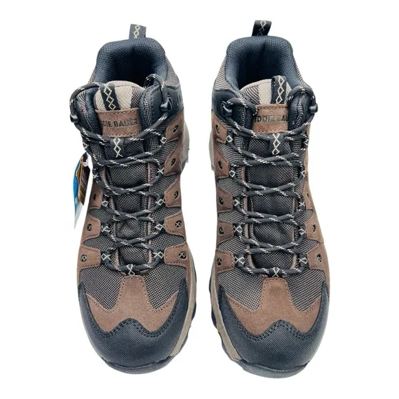 Eddie Bauer Maple Ridge Brown Leather Outdoor Waterproof Hiking Boots