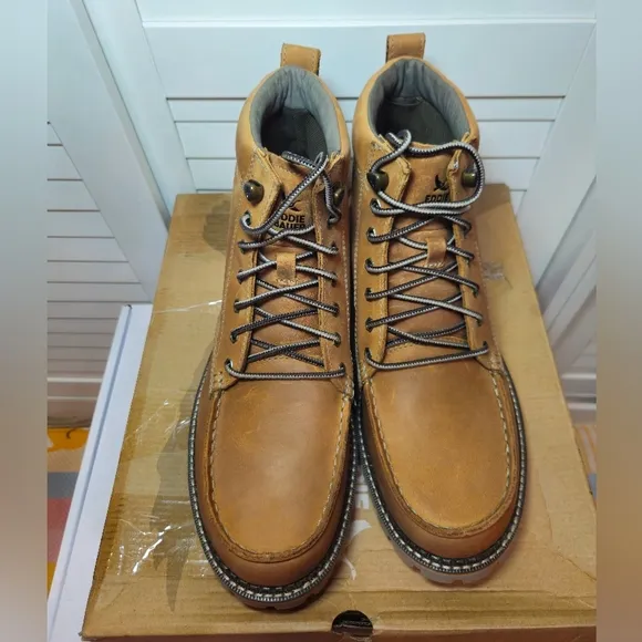 Eddie Bauer Severson Moc Toe Boots Waterproof Wheat Tan 4041 Men’s Size 11