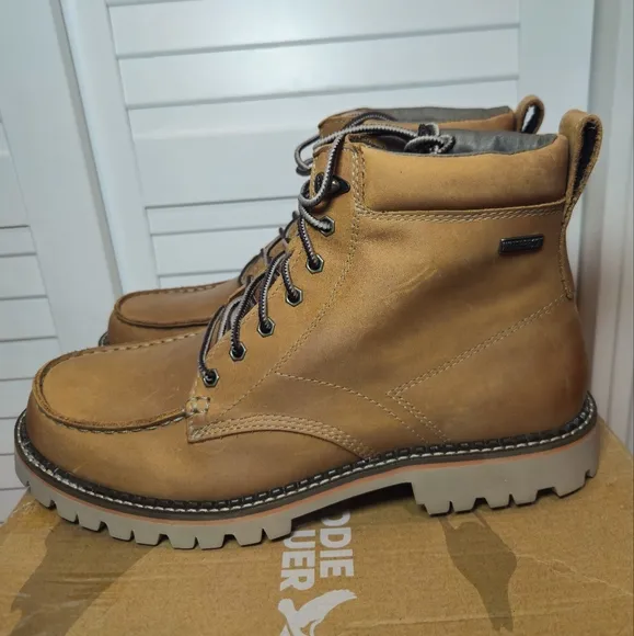 Eddie Bauer Severson Moc Toe Boots Waterproof Wheat Tan 4041 Men’s Size 11