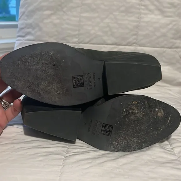 eileen fisher tag graphite ankle boots