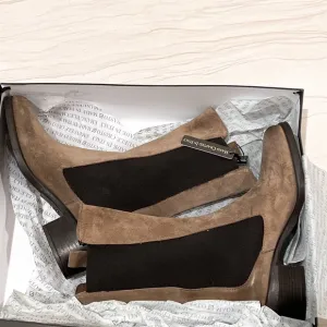 Emanuele Castro Women’s Made In Italy Leather Chelsea Boots size US 8