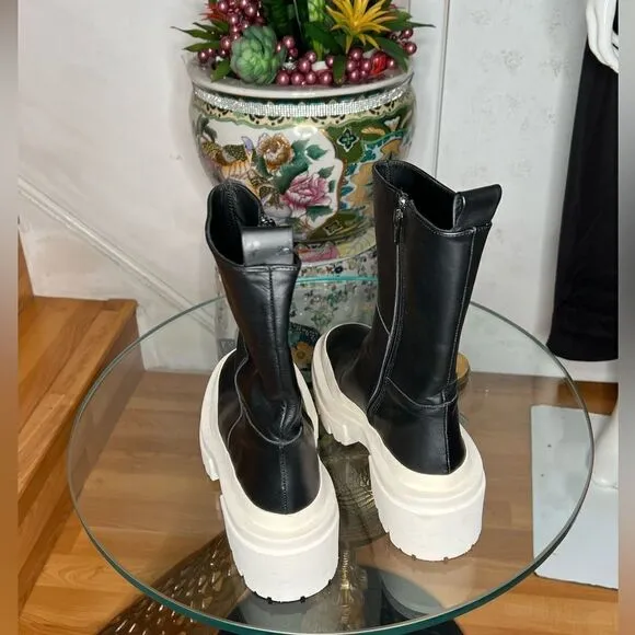 EQUITARE Women's Black Arlene Boots Black with White Sole