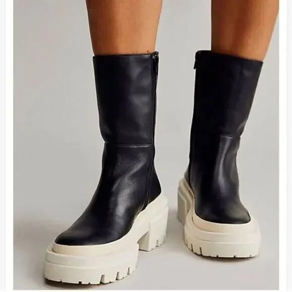 EQUITARE Women's Black Arlene Boots Black with White Sole