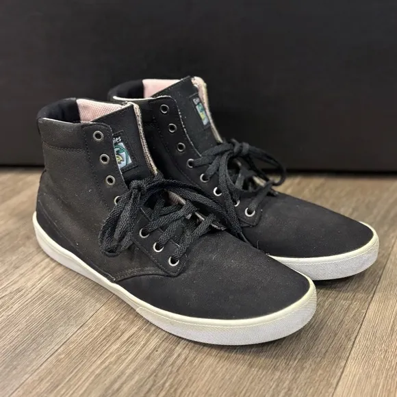 Etnies Jameson HT Black High-Top Canvas Skate Sneakers