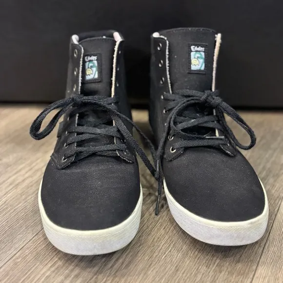 Etnies Jameson HT Black High-Top Canvas Skate Sneakers