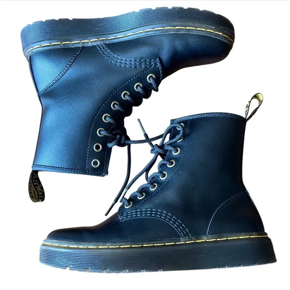 EUC Dr. Martens 1460 Black Zavala Combat Boots EU37/US W6/US M5