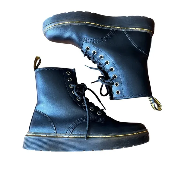 EUC Dr. Martens 1460 Black Zavala Combat Boots EU37/US W6/US M5