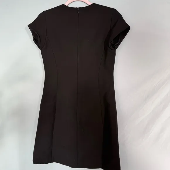 EUC Tara Jarmon Structured Mini Dress | Size 38 | Black Classic