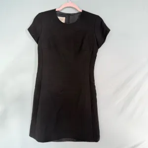 EUC Tara Jarmon Structured Mini Dress | Size 38 | Black Classic