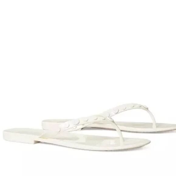 EUC Tory BurchWomen's Studded Jelly Thong Sandals