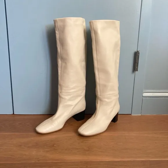 Everlane Glove Boot White Over the Knee Boots size 9
