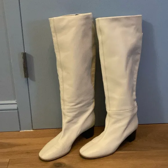 Everlane Glove Boot White Over the Knee Boots size 9