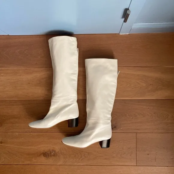 Everlane Glove Boot White Over the Knee Boots size 9