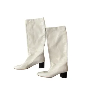 Everlane Glove Boot White Over the Knee Boots size 9