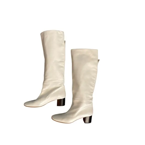 Everlane Glove Boot White Over the Knee Boots size 9
