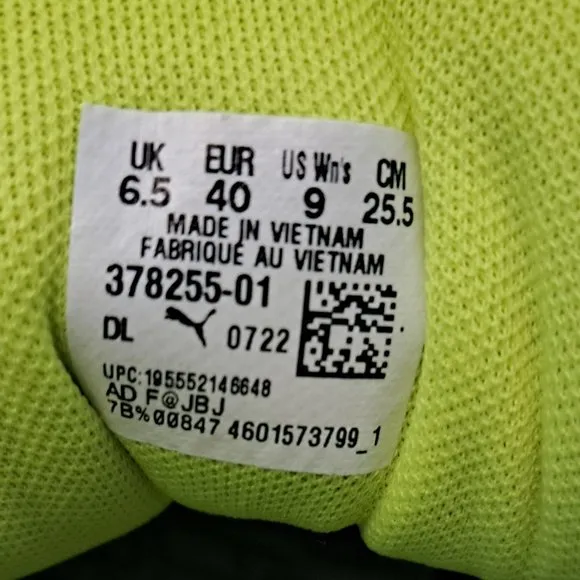 EW PUMA Stewie 1 Quiet Fire Lime Green Athletic Shoes Sneakers Size 9