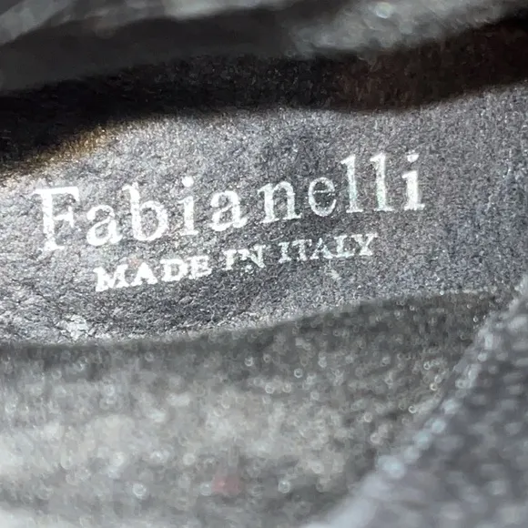 FABIANELLI: Italian Leather Combat Boots/Patent Leather size: 6US /36EU