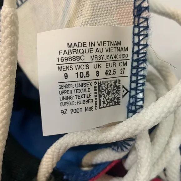 Fear of God Essentials Converse High Top Sneakers Size 9
