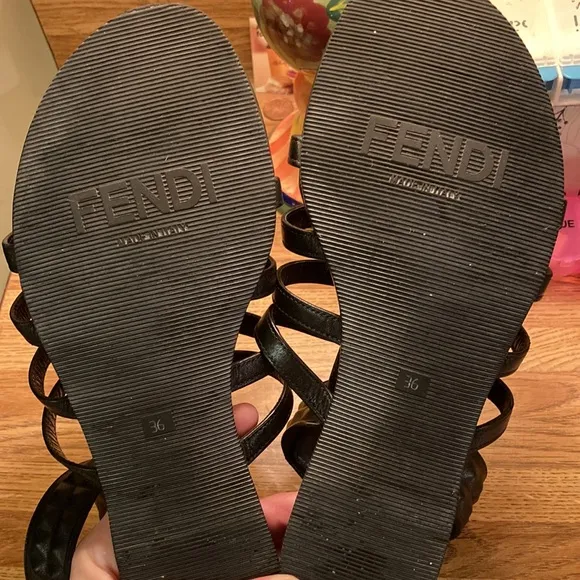 FENDI Diana Gladiator Sandals
