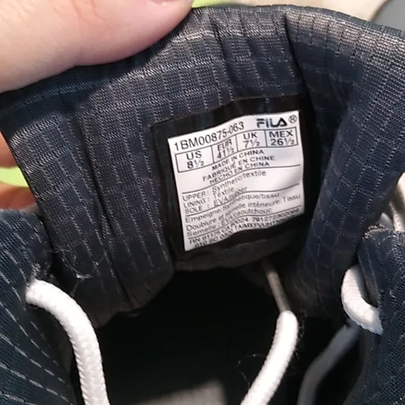 Fila  basketball men's sneakers