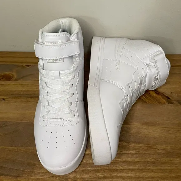 Fila Vulc 13 Men’s White Hi-Top Lace Up Basketball Shoes Sneakers Size:11