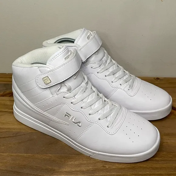 Fila Vulc 13 Men’s White Hi-Top Lace Up Basketball Shoes Sneakers Size:11