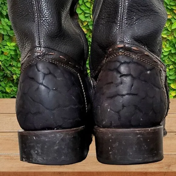 Forastero Mens Point Toe Brown Leather Cowboy Boots Size 8.5