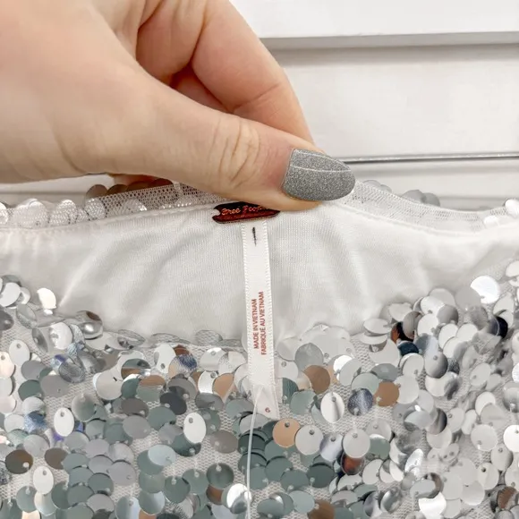 Free People Can't Get Enough Sequin Skirt