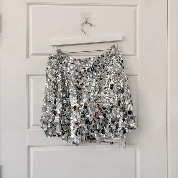 Free People Can't Get Enough Sequin Skirt