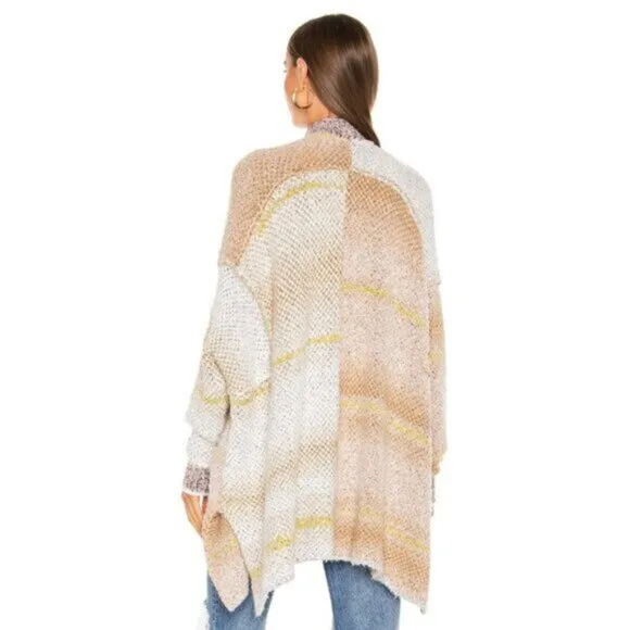 Free People Daydreamer Cardigan Oversized Sweater Neutral Large