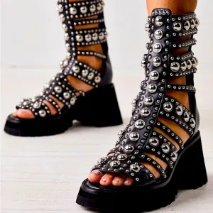 Free People Gladiator Studded Siren Sandals
