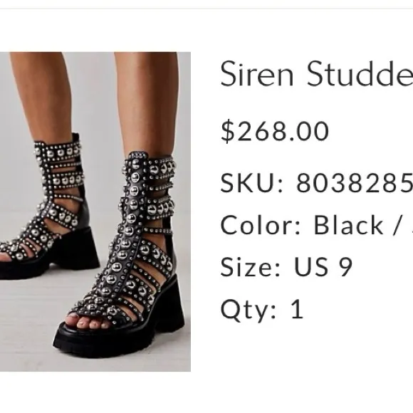Free People Gladiator Studded Siren Sandals