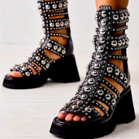 Free People Gladiator Studded Siren Sandals