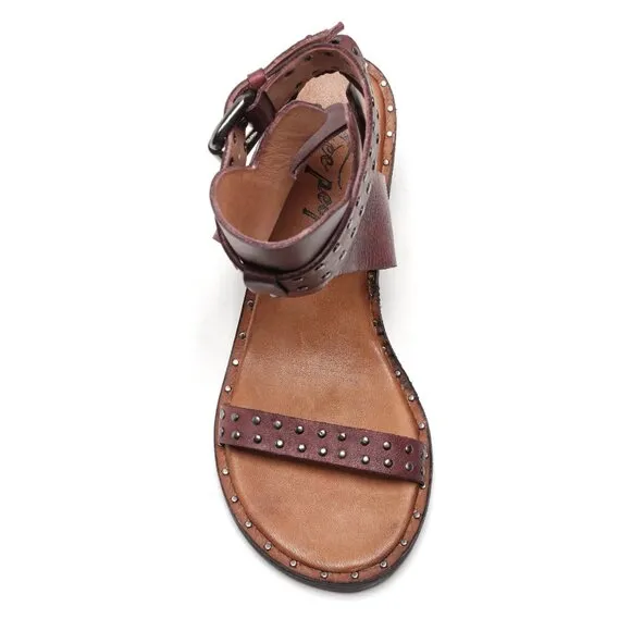 FREE PEOPLE Happiness Heeled Sandals / Cowboy Brown