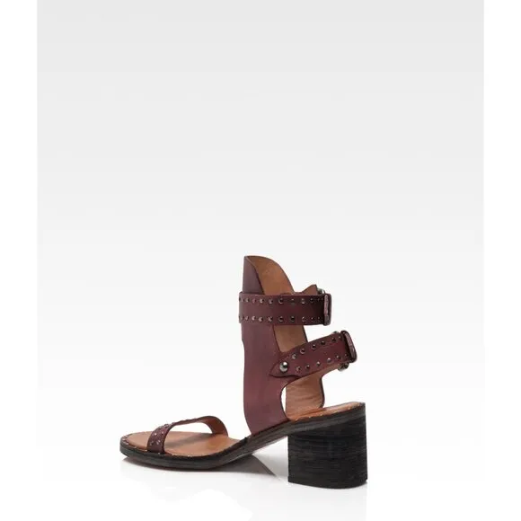FREE PEOPLE Happiness Heeled Sandals / Cowboy Brown