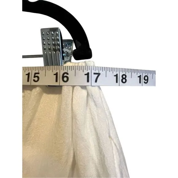 Free People Tiered Simply Smitten XL White Maxi Skirt Summer Vacation Boho