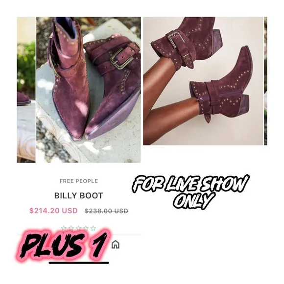 Free People western pointed toe wine colored Billy boots