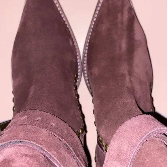 Free People western pointed toe wine colored Billy boots